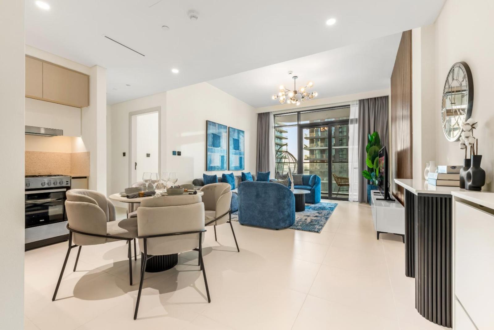 Apartment Beachfront Bliss In Marina Vista New & Cozy Dubai